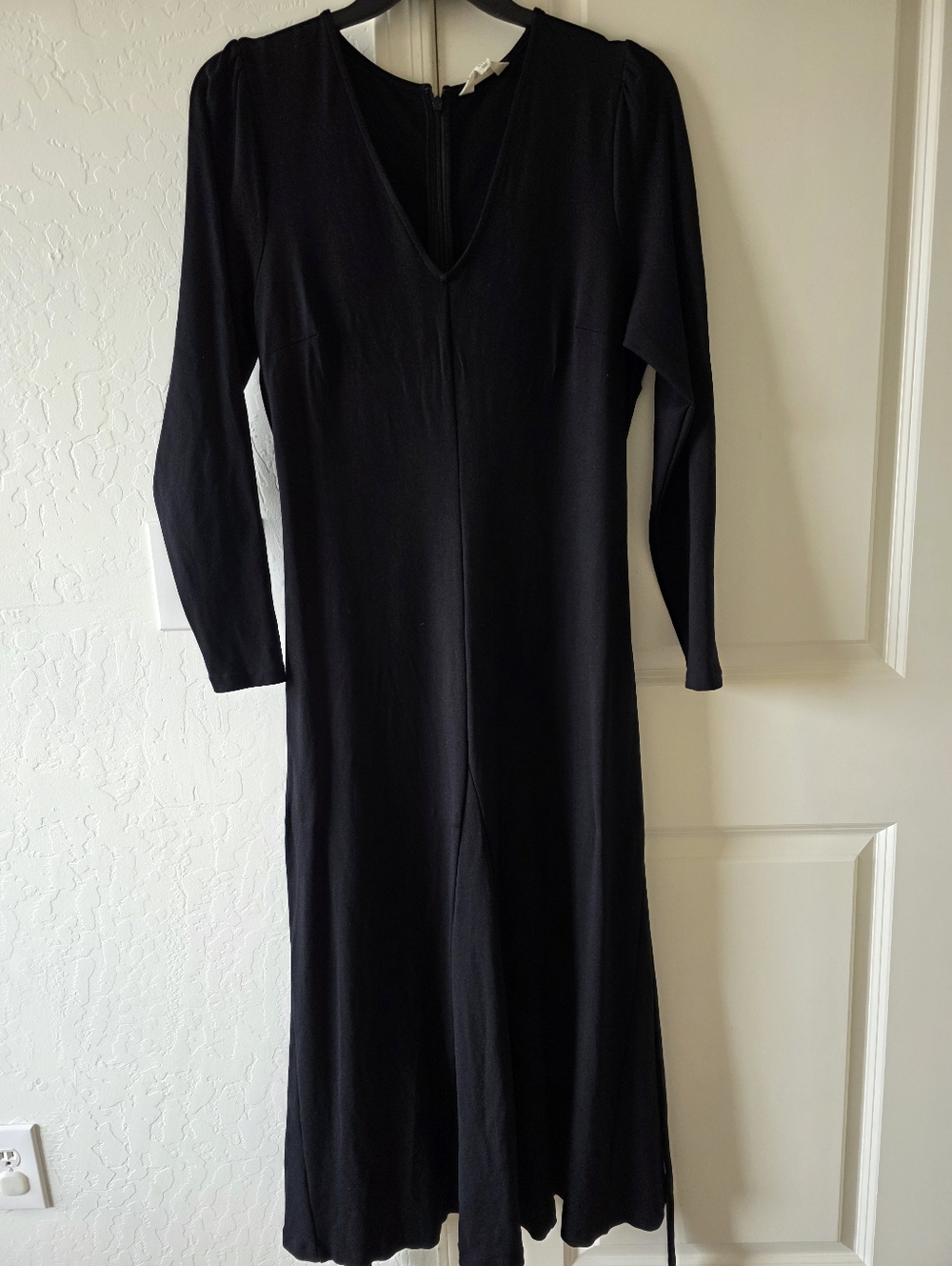 Boden Black Bella Ponte Midi Dress with Waist Tie Detail Size 16 - Picture 3 of 9